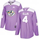 Ryan Ellis Men's Nashville Predators Fights Cancer Purple Jersey