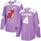 Scott Stevens Men's New Jersey Devils Fights Cancer Purple Jersey
