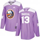 Mathew Barzal Men's New York Islanders Fights Cancer Purple Jersey
