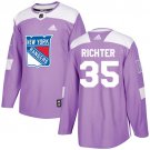 Mike Richter Men's New York Rangers Fights Cancer Purple Jersey