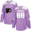 Eric Lindros Men's Philadelphia Flyers Fights Cancer Purple Jersey