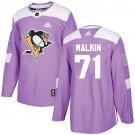 Evgeni Malkin Men's Pittsburgh Penguins Fights Cancer Purple Jersey