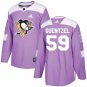 Jake Guentzel Men's Pittsburgh Penguins Fights Cancer Purple Jersey