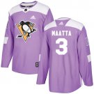 Olli Maatta Men's Pittsburgh Penguins Fights Cancer Purple Jersey