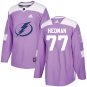 Victor Hedman Men's Tampa Bay Lightning Fights Cancer Purple Jersey