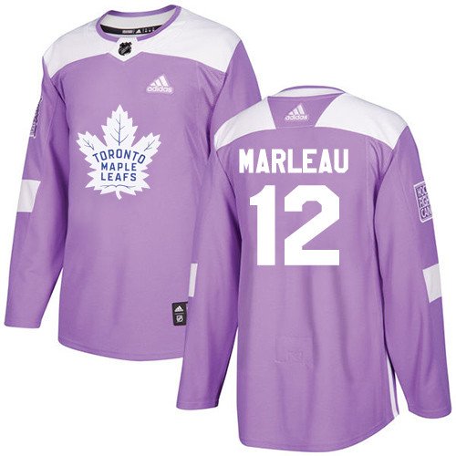Patrick Marleau Men's Toronto Maple Leafs Fights Cancer Purple Jersey