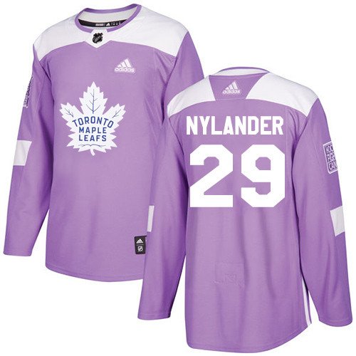 William Nylander Men's Toronto Maple Leafs Fights Cancer Purple Jersey