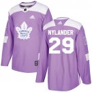 William Nylander Men's Toronto Maple Leafs Fights Cancer Purple Jersey