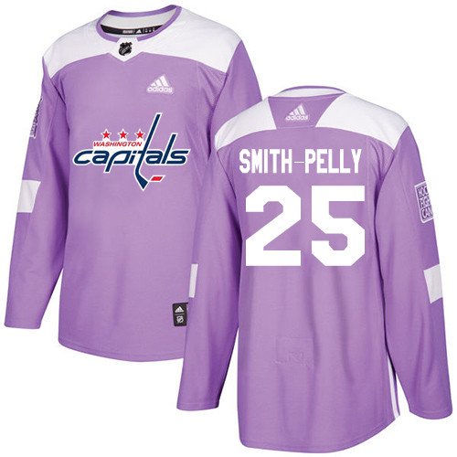 Devante Smith-Pelly Men's Washington Capitals Fights Cancer Purple Jersey