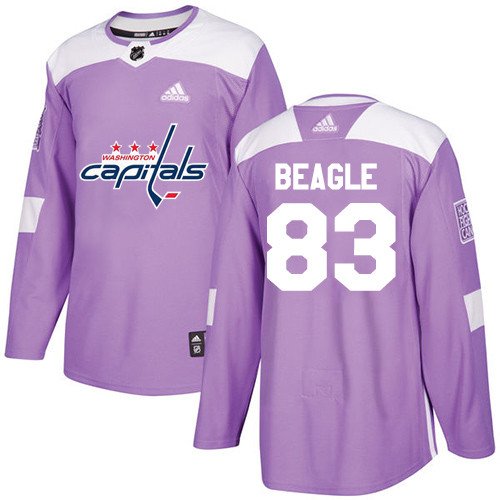 Jay Beagle Men's Washington Capitals Fights Cancer Purple Jersey