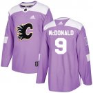 Lanny McDonald Men's Calgary Flames Fights Cancer Purple Jersey