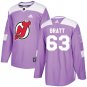 Jesper Bratt Men's New Jersey Devils Fights Cancer Purple Jersey