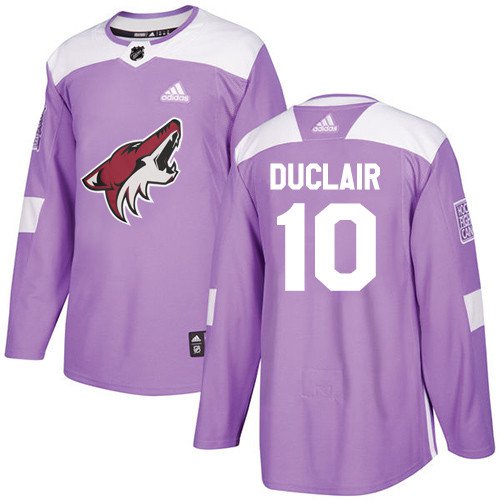 Anthony Duclair Men's Arizona Coyotes Fights Cancer Purple Jersey