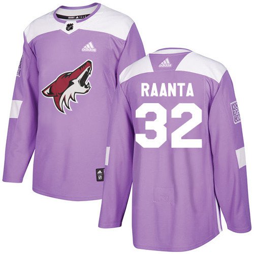 Antti Raanta Men's Arizona Coyotes Fights Cancer Purple Jersey