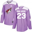 Oliver Ekman-Larsson Men's Arizona Coyotes Fights Cancer Purple Jersey