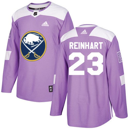 Sam Reinhart Men's Buffalo Sabres Fights Cancer Purple Jersey