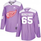 Danny DeKeyser Men's Detroit Red Wings Fights Cancer Purple Jersey