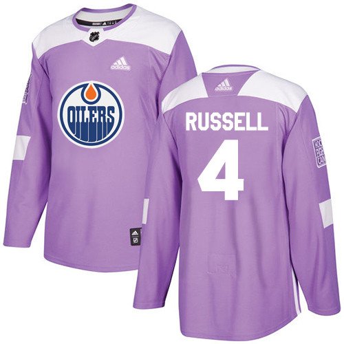 Jacob Trouba Men's Edmonton Oilers Fights Cancer Purple Jersey
