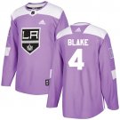 Rob Blake Men's Los Angeles Kings Fights Cancer Purple Jersey