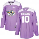 Colton Sissons Men's Nashville Predators Fights Cancer Purple Jersey