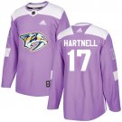 Scott Hartnell Men's Nashville Predators Fights Cancer Purple Jersey