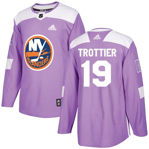 Bryan Trottier Men's New York Islanders Fights Cancer Purple Jersey