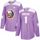 Thomas Greiss Men's New York Islanders Fights Cancer Purple Jersey