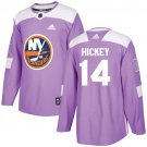 Thomas Hickey Men's New York Islanders Fights Cancer Purple Jersey