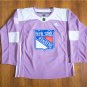 Paul Carey Men's New York Rangers Fights Cancer Purple Jersey