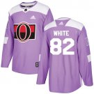 Colin White Men's Ottawa Senators Fights Cancer Purple Jersey