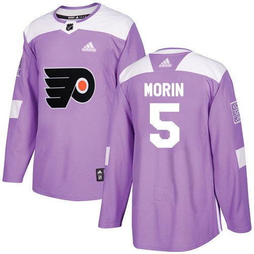 Samuel Morin Men's Philadelphia Flyers Fights Cancer Purple Jersey