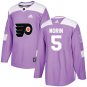 Samuel Morin Men's Philadelphia Flyers Fights Cancer Purple Jersey
