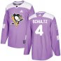 Justin Schultz Men's Pittsburgh Penguins Fights Cancer Purple Jersey