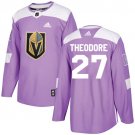 Shea Theodore Men's Vegas Golden Knights Fights Cancer Purple Jersey