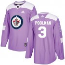 Tucker Poolman Men's Winnipeg Jets Fights Cancer Purple Jersey