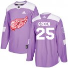 Mike Green Men's Detroit Red Wings Fights Cancer Purple Jersey