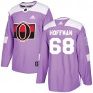 Mike Hoffman Men's Ottawa Senators Fights Cancer Purple Jersey