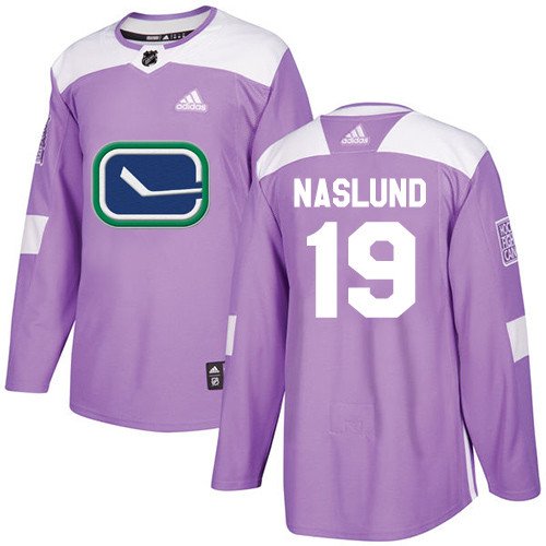 Markus Naslund Men's Vancouver Canucks Fights Cancer Purple Jersey