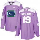 Markus Naslund Men's Vancouver Canucks Fights Cancer Purple Jersey