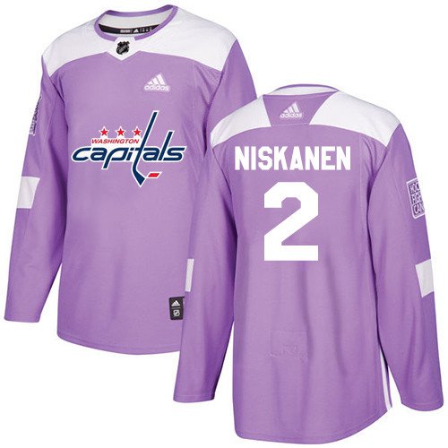 Matt Niskanen Men's Washington Capitals Fights Cancer Purple Jersey