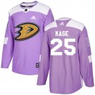 Ondrej Kase Men's Anaheim Ducks Fights Cancer Purple Jersey