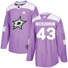 Valeri Nichushkin Men's Dallas Stars Fights Cancer Purple Jersey