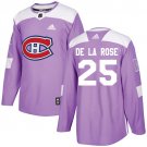 Jacob de la Rose Men's Montreal Canadiens Fights Cancer Purple Jersey