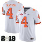 2019 CHAMPIONSHIP Clemson Tigers 4 Deshaun Watson White Stitched Football Jersey