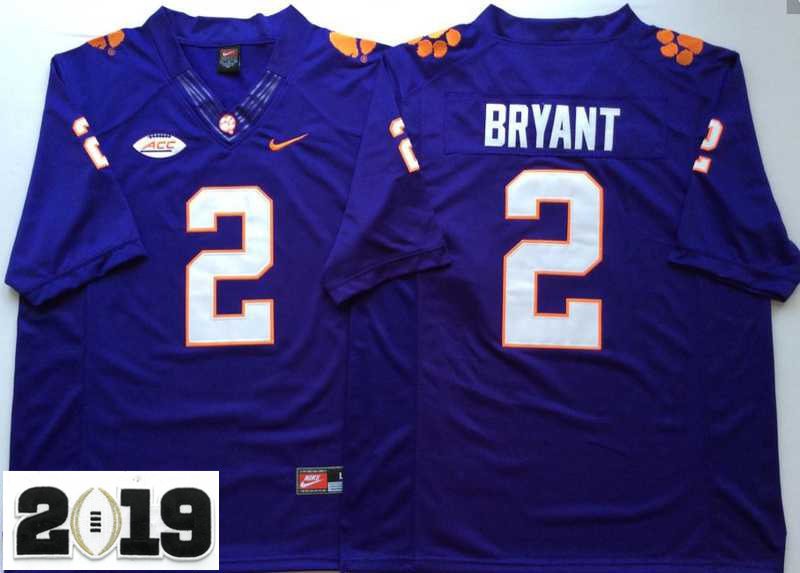 2019 CHAMPIONSHIP Clemson Tigers 2 Kelly Bryant Elite Stitched Football Jersey