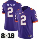2019 CHAMPIONSHIP Clemson Tigers 2 Kelly Bryant Purple Stitched Football Jersey