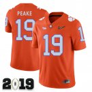 2019 CHAMPIONSHIP Clemson Tigers #19 Charone Peake Orange Stitched Football Jersey