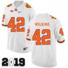 2019 CHAMPIONSHIP Clemson Tigers 72 Christian Wilkins WhiteStitched Football Jersey