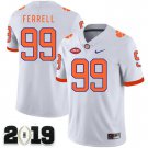 2019 CHAMPIONSHIP Clemson Tigers 99 Clelin Ferrell White Stitched Football Jersey