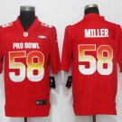 2019 Pro Bowl Broncos #58 Von Miller AFC Stitched Jersey - Red